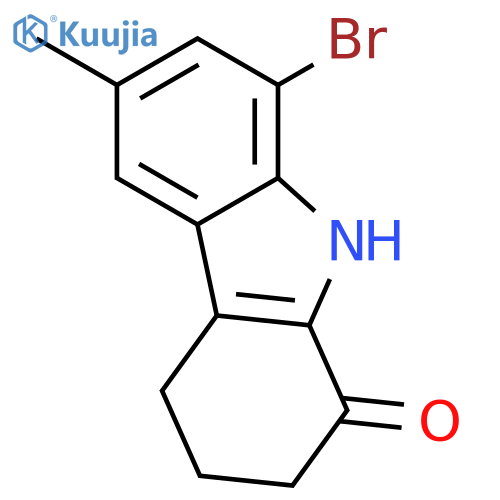 1H-Carbazol-1-one, 8-bromo-2,3,4,9-tetrahydro-6-methyl- structure