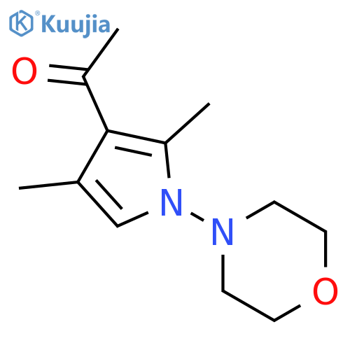 ETHANONE, 1-[2,4-DIMETHYL-1-(4-MORPHOLINYL)-1H-PYRROL-3-YL]- structure