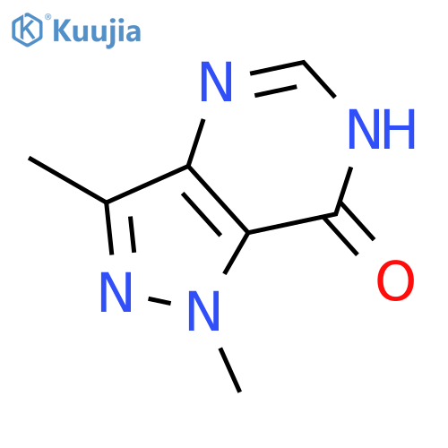 7H-Pyrazolo[4,3-d]pyrimidin-7-one, 1,6-dihydro-1,3-dimethyl- structure