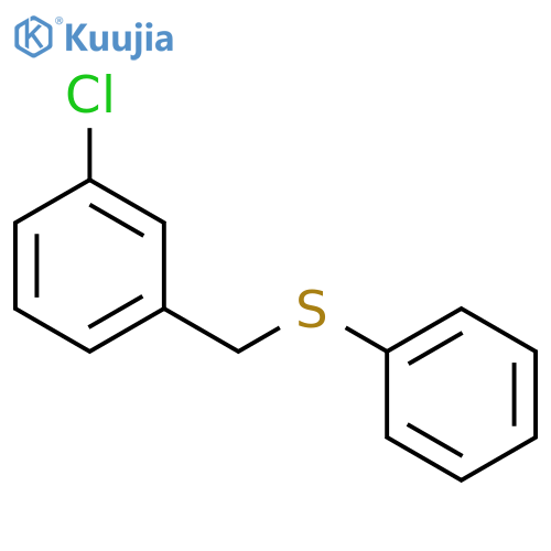 Benzene, 1-chloro-3-[(phenylthio)methyl]- structure