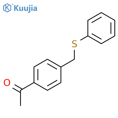 ETHANONE, 1-[4-[(PHENYLTHIO)METHYL]PHENYL]- structure