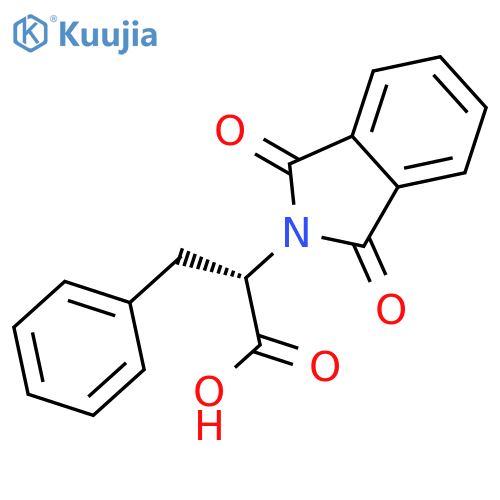 N-Phthaloyl-L-phenylalanine structure