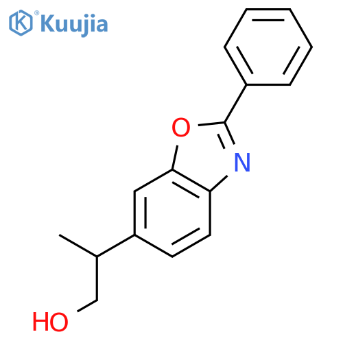 2-(2-phenyl-1,3-benzoxazol-6-yl)propan-1-ol structure