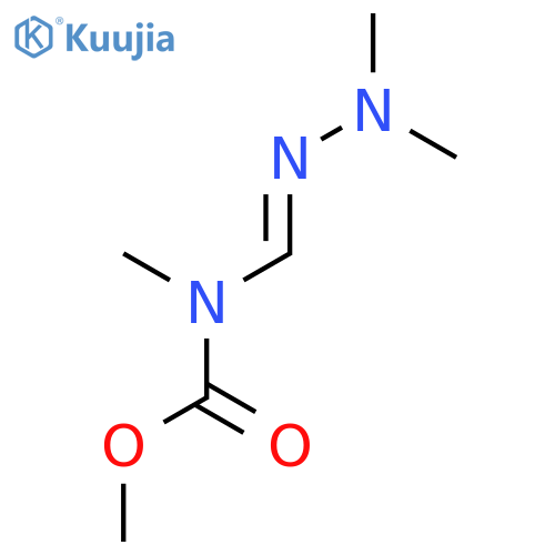 Carbamic acid, [(dimethylamino)iminomethyl]methyl-, methyl ester structure