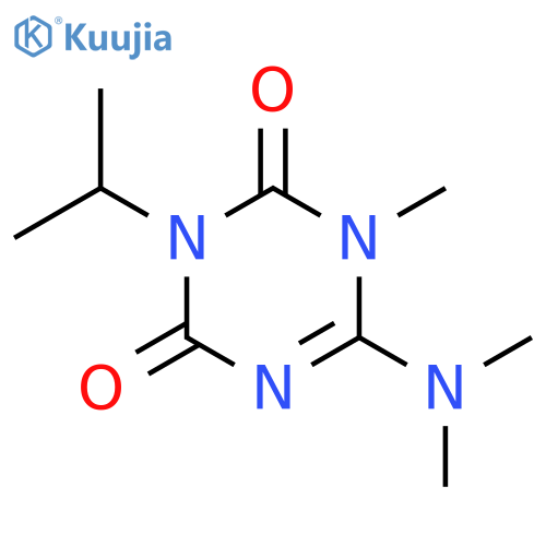 1,3,5-Triazine-2,4(1H,3H)-dione, 6-(dimethylamino)-1-methyl-3-(1-methylethyl)- structure