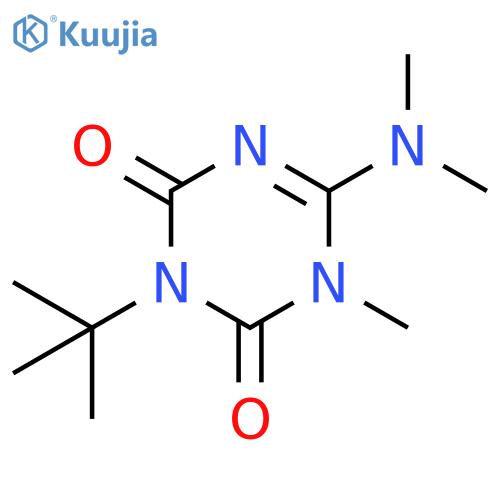 1,3,5-Triazine-2,4(1H,3H)-dione,6-(dimethylamino)-3-(1,1-dimethylethyl)-1-methyl- structure