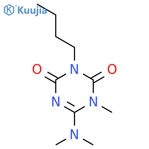 1,3,5-Triazine-2,4(1H,3H)-dione, 3-butyl-6-(dimethylamino)-1-methyl- structure