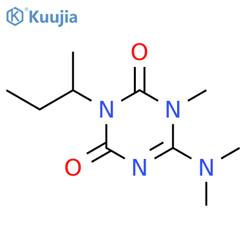 1,3,5-Triazine-2,4(1H,3H)-dione, 6-(dimethylamino)-1-methyl-3-(1-methylpropyl)- structure