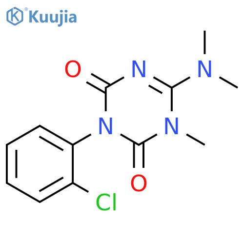 1,3,5-Triazine-2,4(1H,3H)-dione, 3-(2-chlorophenyl)-6-(dimethylamino)-1-methyl- structure