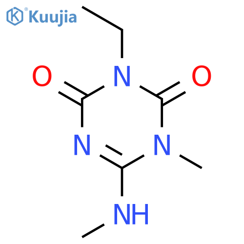 1,3,5-Triazine-2,4(1H,3H)-dione, 3-ethyl-1-methyl-6-(methylamino)- structure