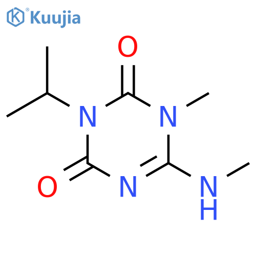 1,3,5-Triazine-2,4(1H,3H)-dione, 1-methyl-6-(methylamino)-3-(1-methylethyl)- structure