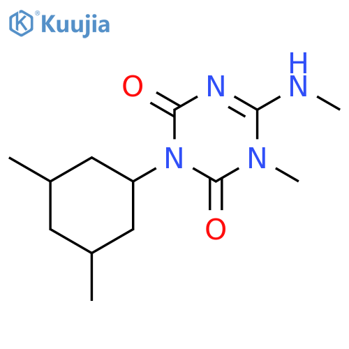 1,3,5-Triazine-2,4(1H,3H)-dione, 3-(3,5-dimethylcyclohexyl)-1-methyl-6-(methylamino)- structure