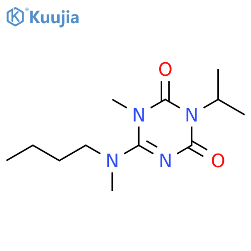 1,3,5-Triazine-2,4(1H,3H)-dione,6-(butylmethylamino)-1-methyl-3-(1-methylethyl)- structure