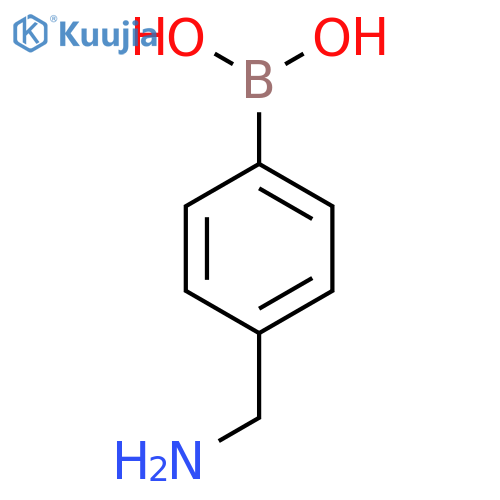 4-(Aminomethyl)phenylboronic acid structure
