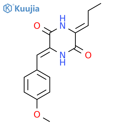 2,5-Piperazinedione, 3-[(4-methoxyphenyl)methylene]-6-propylidene- structure