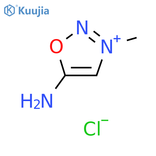 5-Amino-3-methyl-1,2,3-oxadiazolium, inner salt hydrochloride structure