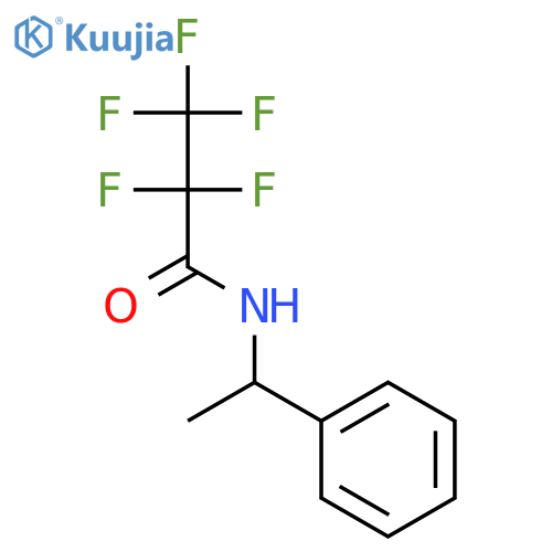 Propanamide, 2,2,3,3,3-pentafluoro-N-(1-phenylethyl)- structure