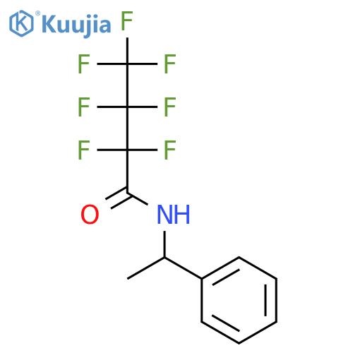 Butanamide, 2,2,3,3,4,4,4-heptafluoro-N-(1-phenylethyl)- structure