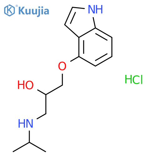 1-(1H-indol-4-yloxy)-3-(isopropylamino)propan-2-ol hydrochloride structure