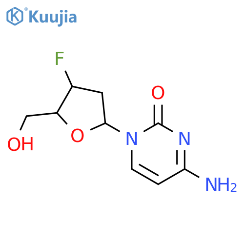 2',3'-dideoxy-3'-fluorocytidine structure