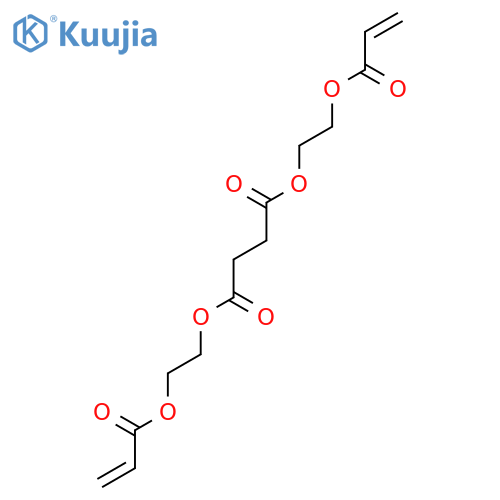 1,4-Bis[2-[(1-oxo-2-propen-1-yl)oxy]ethyl] butanedioate structure