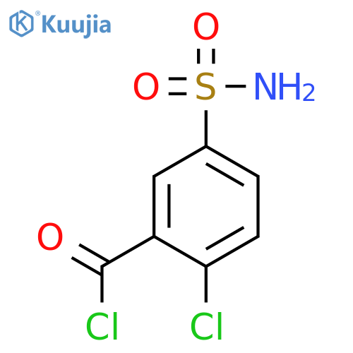 Benzoyl chloride, 5-(aminosulfonyl)-2-chloro- structure