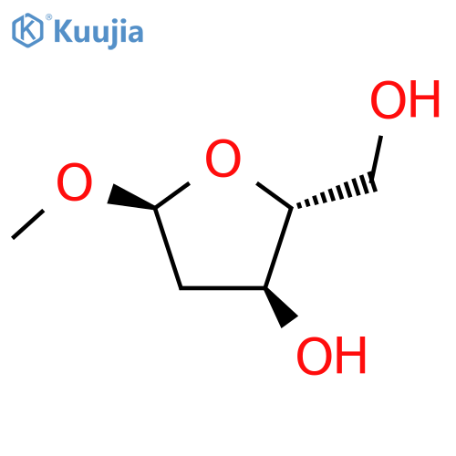 Methyl 2-deoxy-a-D-ribofuranoside structure