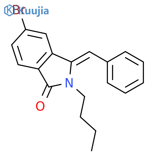 1H-ISOINDOL-1-ONE, 5-BROMO-2-BUTYL-2,3-DIHYDRO-3-(PHENYLMETHYLENE)- structure
