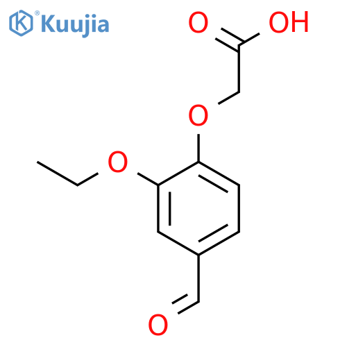 2-(2-Ethoxy-4-formylphenoxy)acetic acid structure
