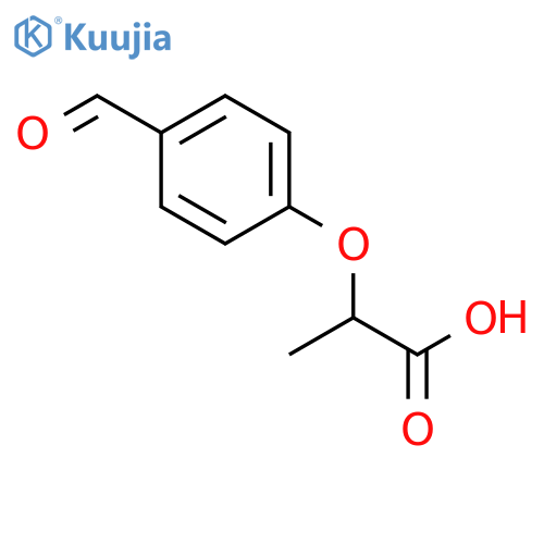 2-(4-Formylphenoxy)propanoic acid structure