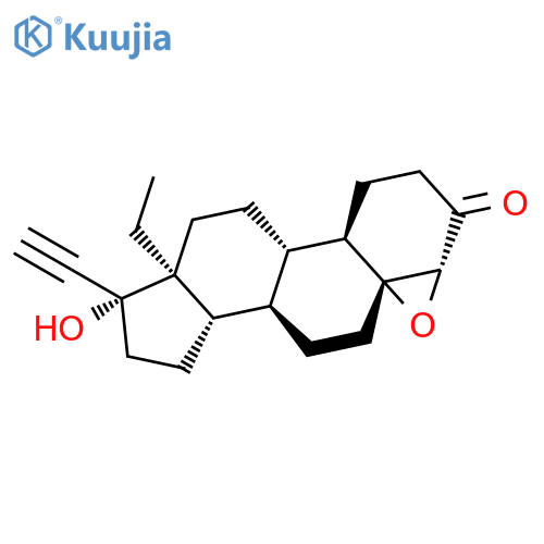 (4b,5b,17a)- 4,5-Epoxy-13-ethyl-17-hydroxy-18,19-dinorpregn-20-yn-3-one structure