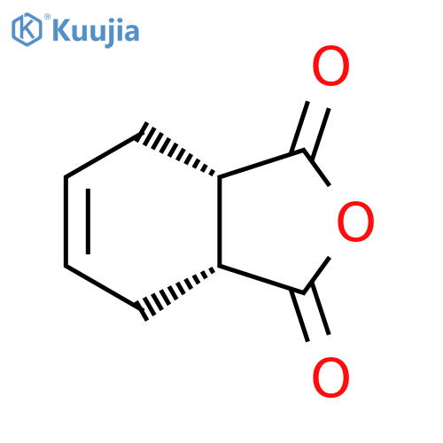 (R,R)-Cyclohex-4-ene-1,2-dicarboxylic anhydride structure