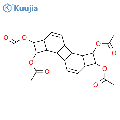 1,2,2a,4a,4b,4c,5,6,6a,8a,8b,8c-dodecahydrodicyclobuta[a,g]biphenylene-1,2,5,6-tetrayl tetraacetate structure
