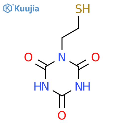 1-(2-Mercaptoethyl)-1,3,5-triazinane-2,4,6-trione structure