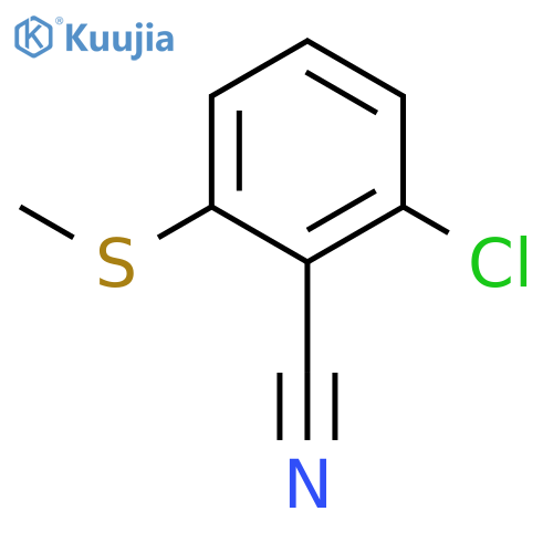 2-chloro-6-(methylsulfanyl)benzonitrile structure