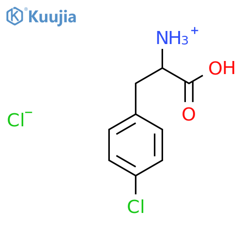 DL-p-Chlorophenylalanine hydrochloride structure