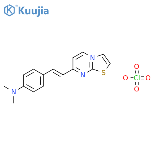N,n-dimethyl-4-[(e)-2-([1,3]thiazolo[3,2-a]pyrimidin-4-ium-7-yl)ethenyl]aniline;perchlorate structure