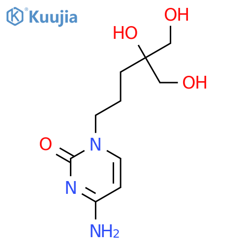 2(1H)-Pyrimidinone, 4-amino-1-[4,5-dihydroxy-4-(hydroxymethyl)pentyl]- structure