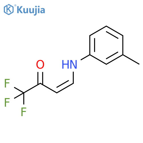 3-Buten-2-one, 1,1,1-trifluoro-4-[(3-methylphenyl)amino]-, (3Z)- structure