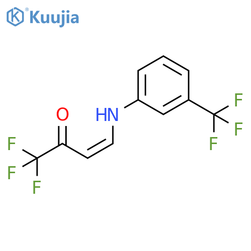 3-Buten-2-one, 1,1,1-trifluoro-4-[[3-(trifluoromethyl)phenyl]amino]-, (3Z)- structure