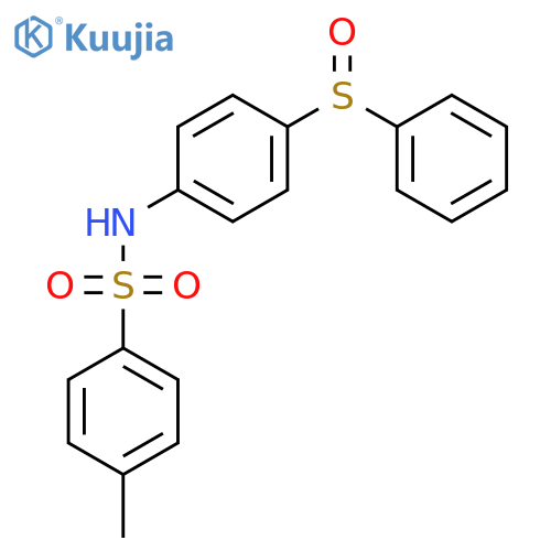 BENZENESULFONAMIDE, 4-METHYL-N-[4-(PHENYLSULFINYL)PHENYL]- structure