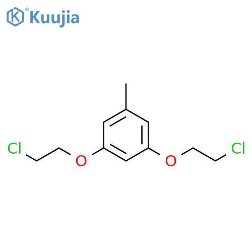 Benzene, 1,3-bis(2-chloroethoxy)-5-methyl- structure