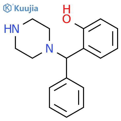 PHENOL, (PHENYL-1-PIPERAZINYLMETHYL)- structure