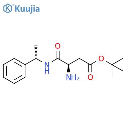 Butanoic acid, 3-amino-4-oxo-4-[[(1S)-1-phenylethyl]amino]-,1,1-dimethylethyl ester, (3R)- structure