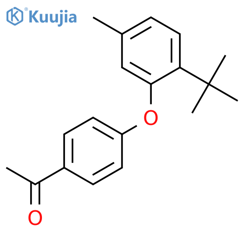 ETHANONE, 1-[4-[2-(1,1-DIMETHYLETHYL)-5-METHYLPHENOXY]PHENYL]- structure