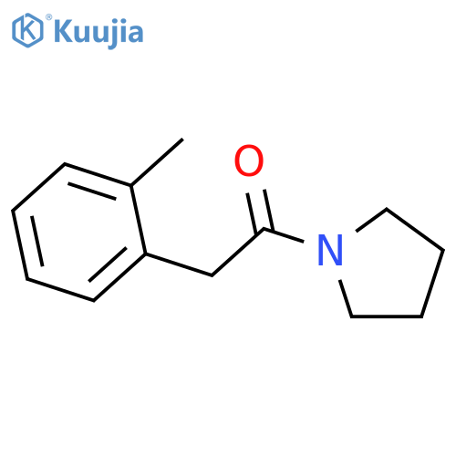 PYRROLIDINE, 1-[(2-METHYLPHENYL)ACETYL]- structure