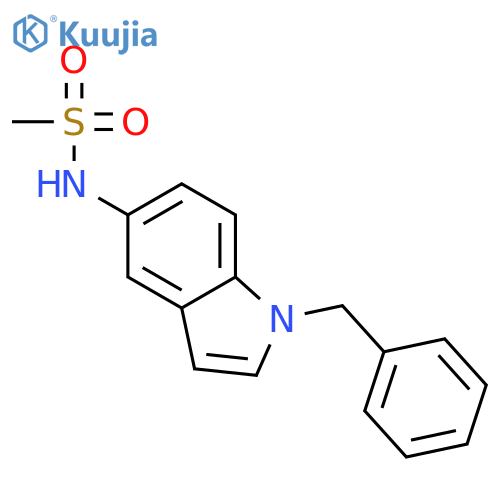 METHANESULFONAMIDE, N-[1-(PHENYLMETHYL)-1H-INDOL-5-YL]- structure