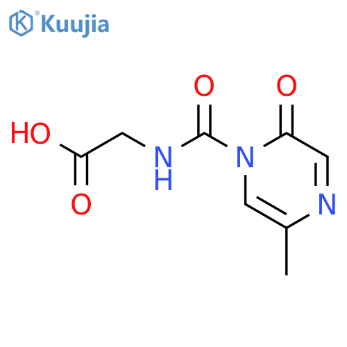 Glycine, N-[(1,6-dihydro-3-methyl-6-oxopyrazinyl)carbonyl]- structure