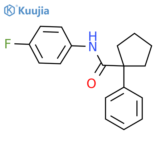 N-(4-Fluorophenyl)-1-phenylcyclopentane-1-carboxamide structure