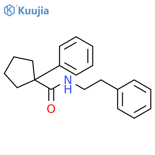 CYCLOPENTANECARBOXAMIDE, 1-PHENYL-N-(2-PHENYLETHYL)- structure